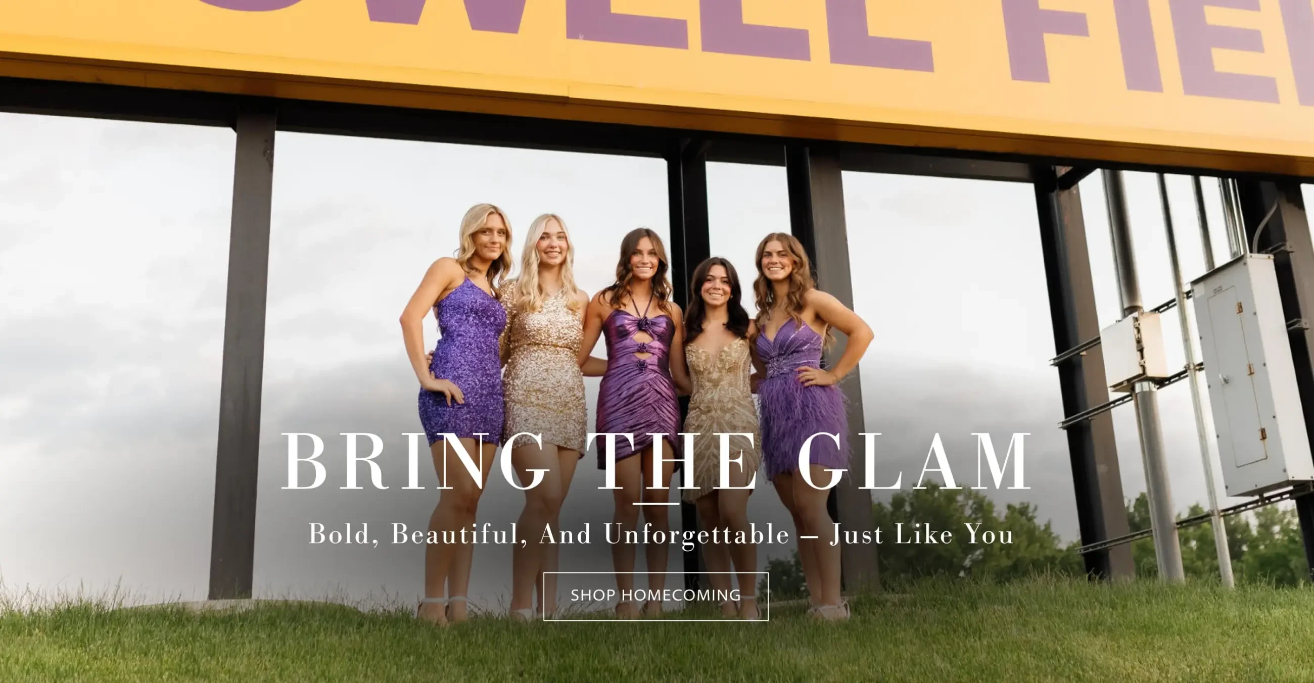Bring the Glam Homecoming Banner Desktop